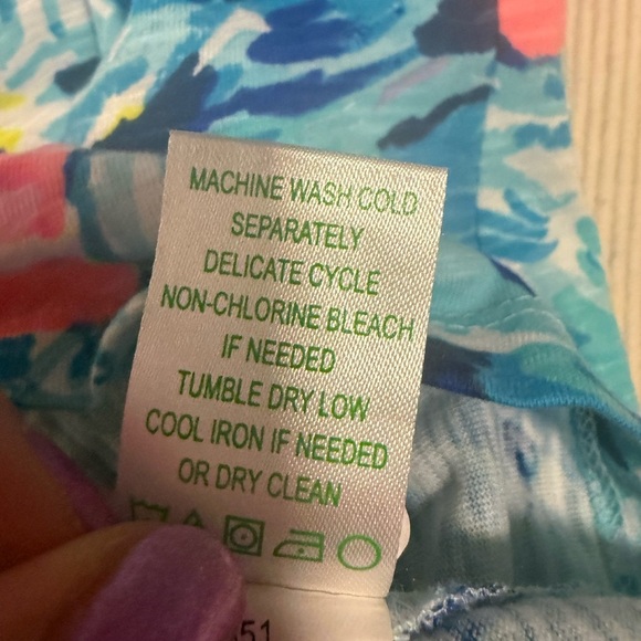 Lilly Pulitzer Blue and Pink Halter Mini Sundress - Picture 3 of 9